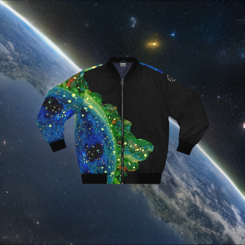 Blue Planet Galaxy Men's Bomber Jacket (AOP)